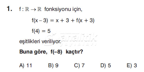 9.snf Matematik Fonksiyonlar