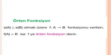 rten Fonksiyon